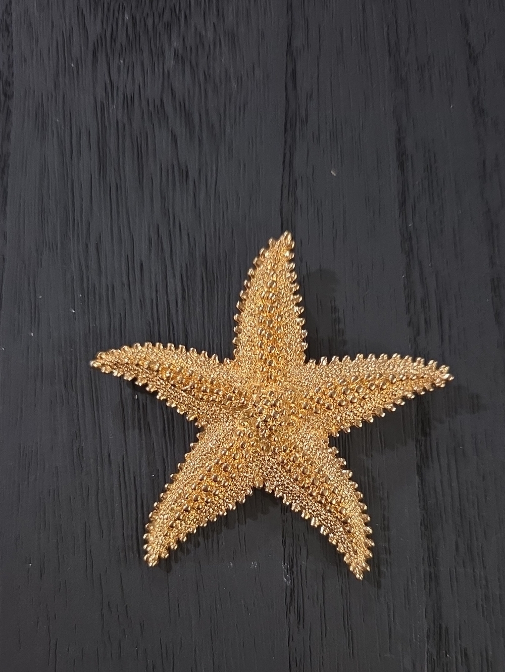 Monet Gold Starfish Brooch